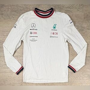 Mercedes-Benz AMG Petronas Boss F1 Racing White Tee Size M | Formula 1 Team